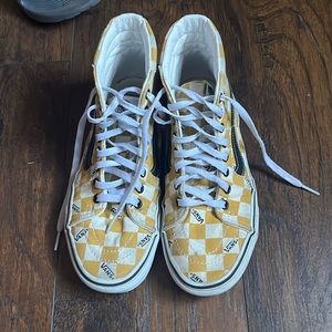 Customized checkered Vans